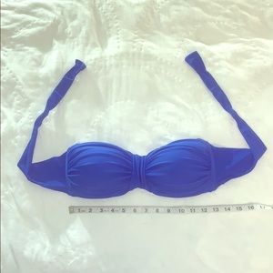 NWOT Royal Blue Strapless Bikini Top 🔥 Size D